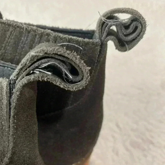 Dolce Vita Terra Charcoal Grey Suede Ankle Boots Size 6 - Picture 10 of 11